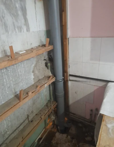 Замена канализационного стояка в хрущёвке в Полтаве